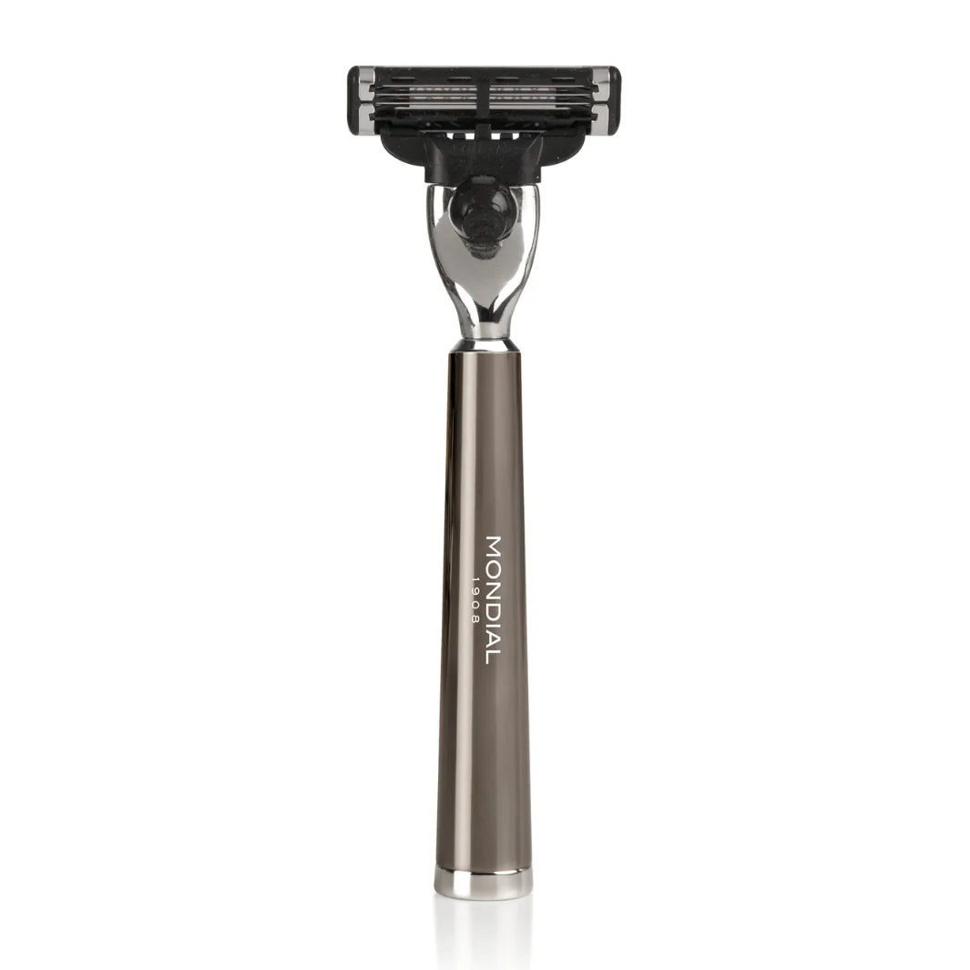 Vespucci Cartridge Razor Handle in Ruthenium Metal - Image 3