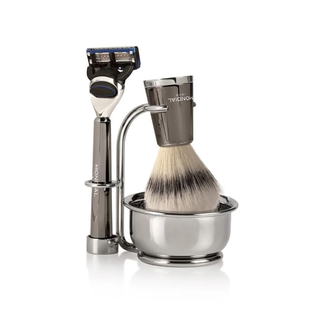 Vespucci Cartridge Razor Handle in Ruthenium Metal - Image 6
